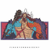 Kaido One Piece - Animé  - Embroidery Design - FineryEmbroidery